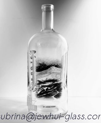 Mua Chai rượu rum siêu Flint lạ mắt Bình nhôm bằng gỗ Cork vuông Thủy tinh Decanter online manufacture