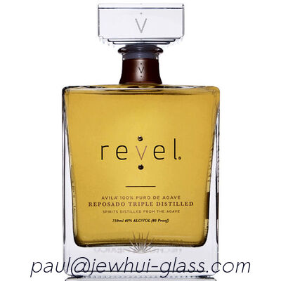 Mua Extra Añejo, Reposado, Tequila Bạc Chai Thủy Tinh, Chai Thủy Tinh Siêu Trong với Nút Bịt Thủy Tinh sản xuất trực tuyến