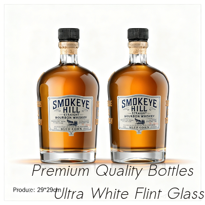 Mua Chai rượu Whisky cao cấp OEM Super Flint ISO9001 Lớp phủ một phần Cửa sổ mờ sản xuất trực tuyến