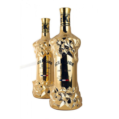 Mua Ice Cube 200ml 1000ml Vodka Chai vàng Mạ điện chân không Lớp phủ vàng online manufacture