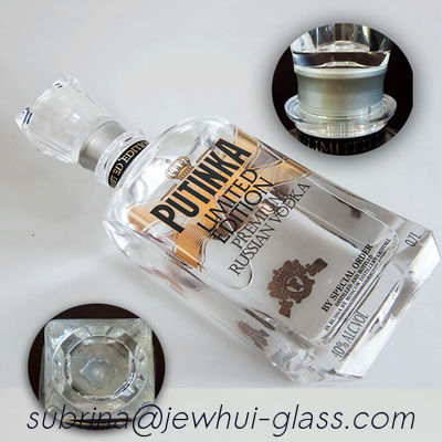 Mua 900g Putika Liquor Chai thủy tinh Lá vàng Trang trí Nắp Arcylic sản xuất trực tuyến