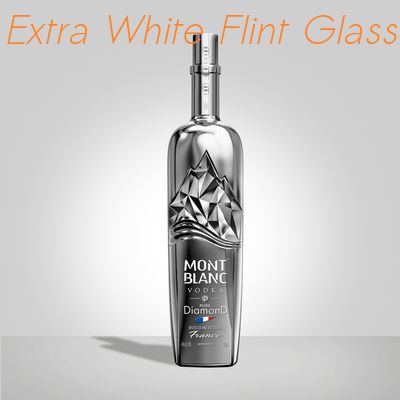 Giá tốt Bạc vàng OEM Flint Pha lê Chai thủy tinh Decal Giấy dập nóng trực tuyến