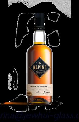 Giá tốt 750ml Apline Whiskey  Glass Bottle -Customization, Super Flint Glass Bottle, American Rum trực tuyến