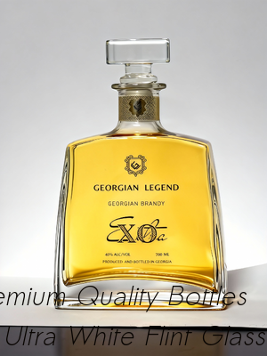 Giá tốt Chai rượu thủy tinh trong suốt 700ml / Chai thủy tinh rượu whisky trực tuyến