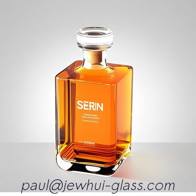 Giá tốt Chai thủy tinh vuông cao cấp trong suốt 700ML đựng rượu Whiskey trực tuyến