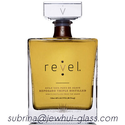 Giá tốt Extra Añejo, Reposado, Tequila Bạc Chai Thủy Tinh, Chai Thủy Tinh Siêu Trong với Nút Bịt Thủy Tinh trực tuyến