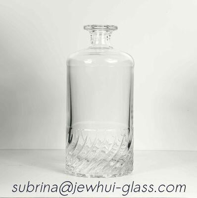 Giá tốt Nắp thủy tinh pha lê Chai thủy tinh Brandy Chai thủy tinh Carafe Mạ điện vàng trực tuyến