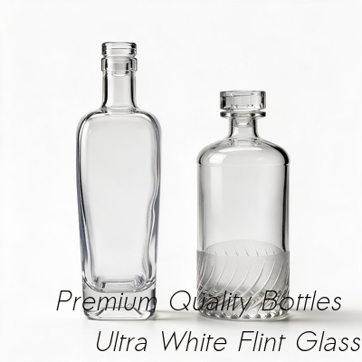 Giá tốt 700ML hoặc 750ml Rượu Rumquila, Vodquila, Whiskquila, Xo, Brandy, Chai thủy tinh có nút bấc thủy tinh rỗng trực tuyến