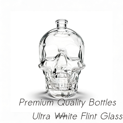 Giá tốt 3000ml chai thủy tinh vodka đầu tinh thể / vật liệu thủy tinh siêu đá trực tuyến