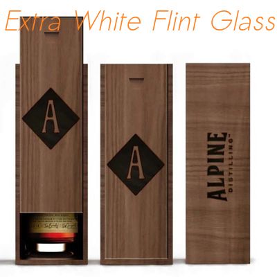 Giá tốt Hộp gỗ sang trọng Hộp đựng rượu Hộp đựng rượu Logo Laser Hộp đựng rượu whisky trực tuyến